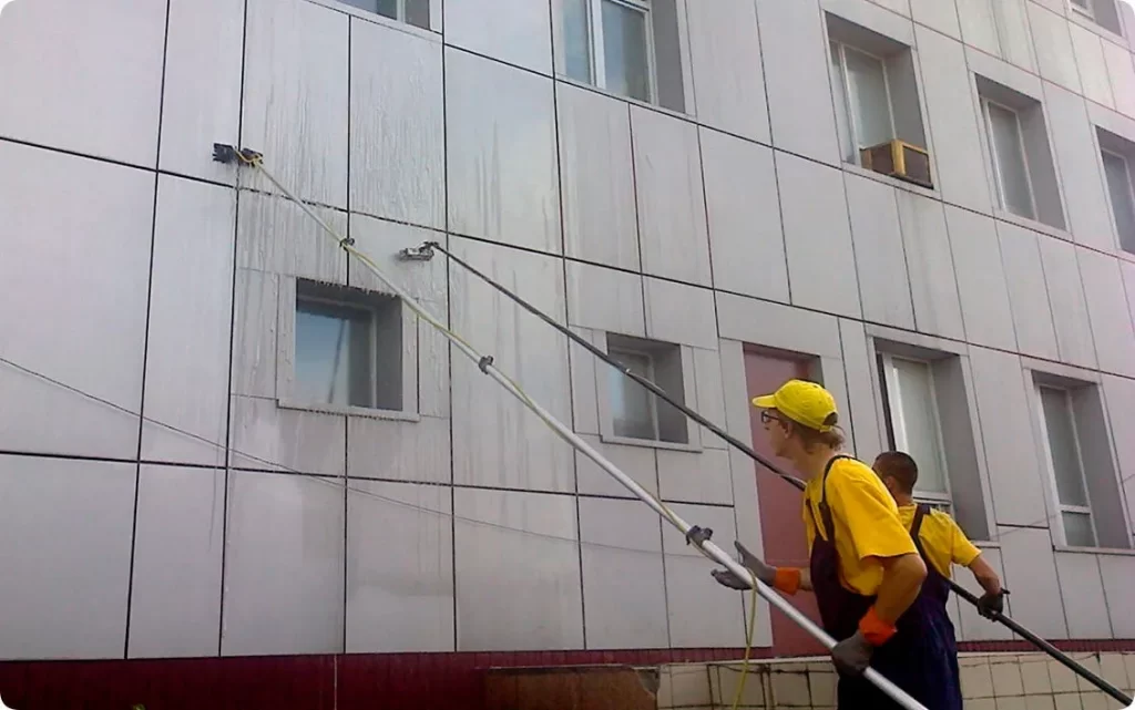 Мытье фасадов в Алматы